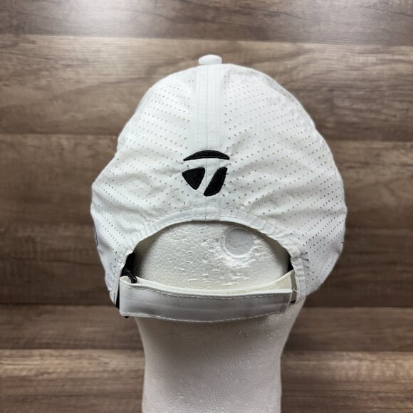 TaylorMade Cap Hat White Adjustable Hook and Loop One Size SIM TP5 - Picture 3 of 10